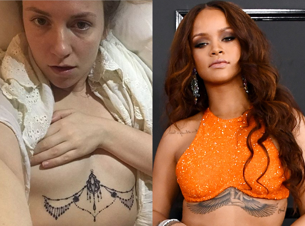 Lena Dunham Channels Rihanna With New Tattoo E Online